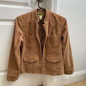 Sigrid Olsen Tan Corduroy Jacket - Size 4